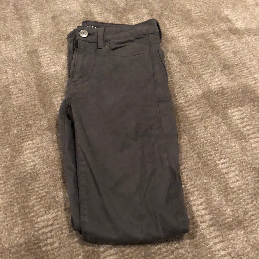 grey American Eagle pants - high waisted
